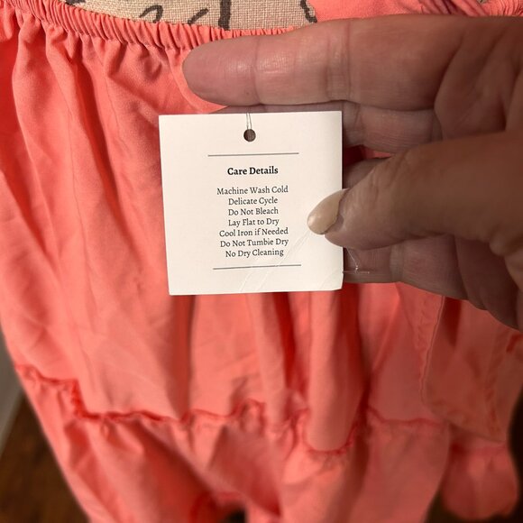 Boho Beach Hut Pink Mini Dress NWT size small - Picture 3 of 6